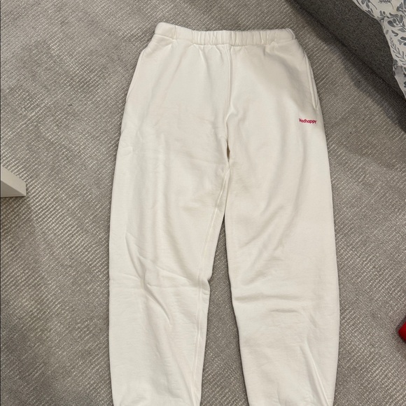 Madhappy White Sweatpants with Logo - Picture 1 of 4